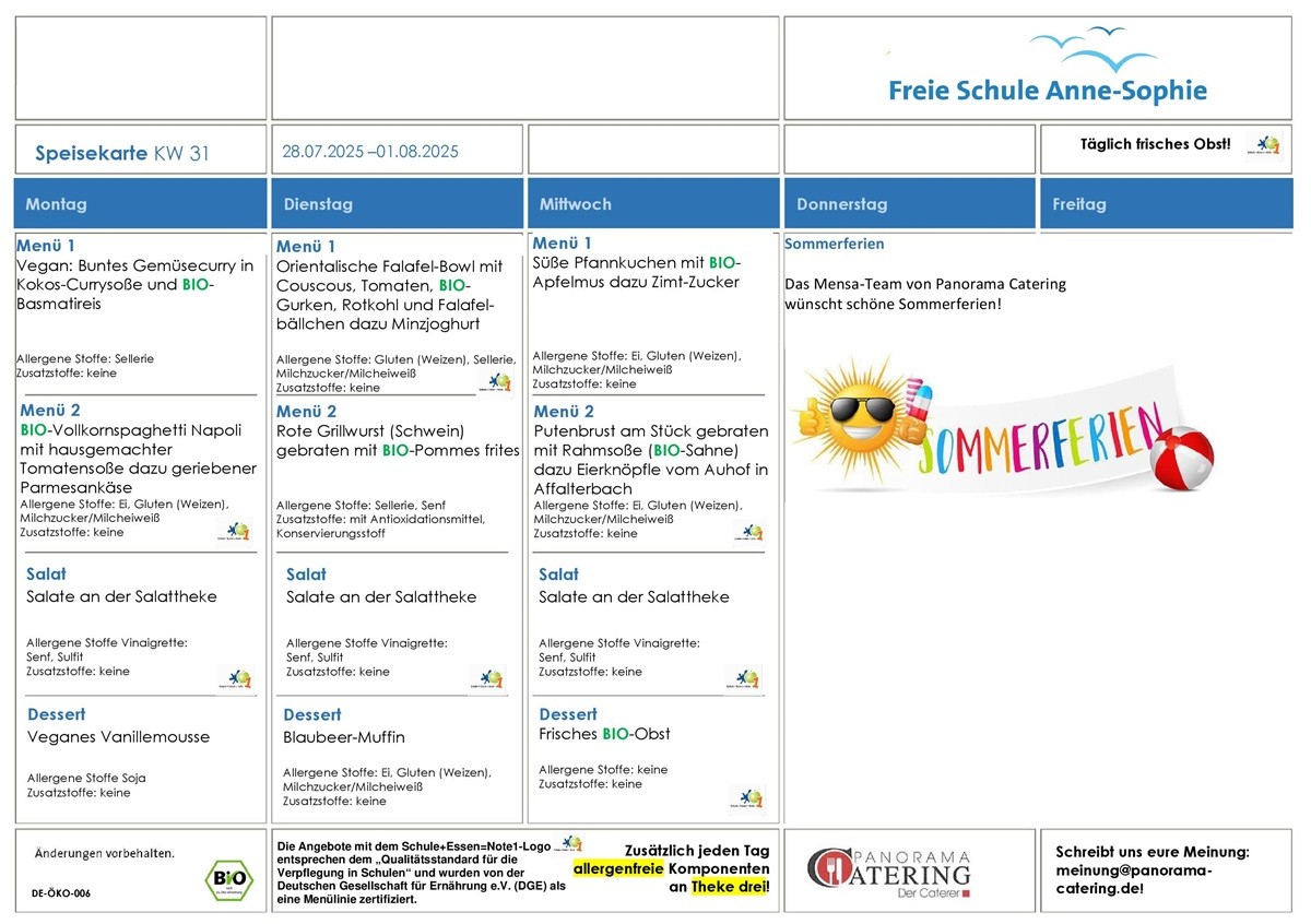 Speiseplan