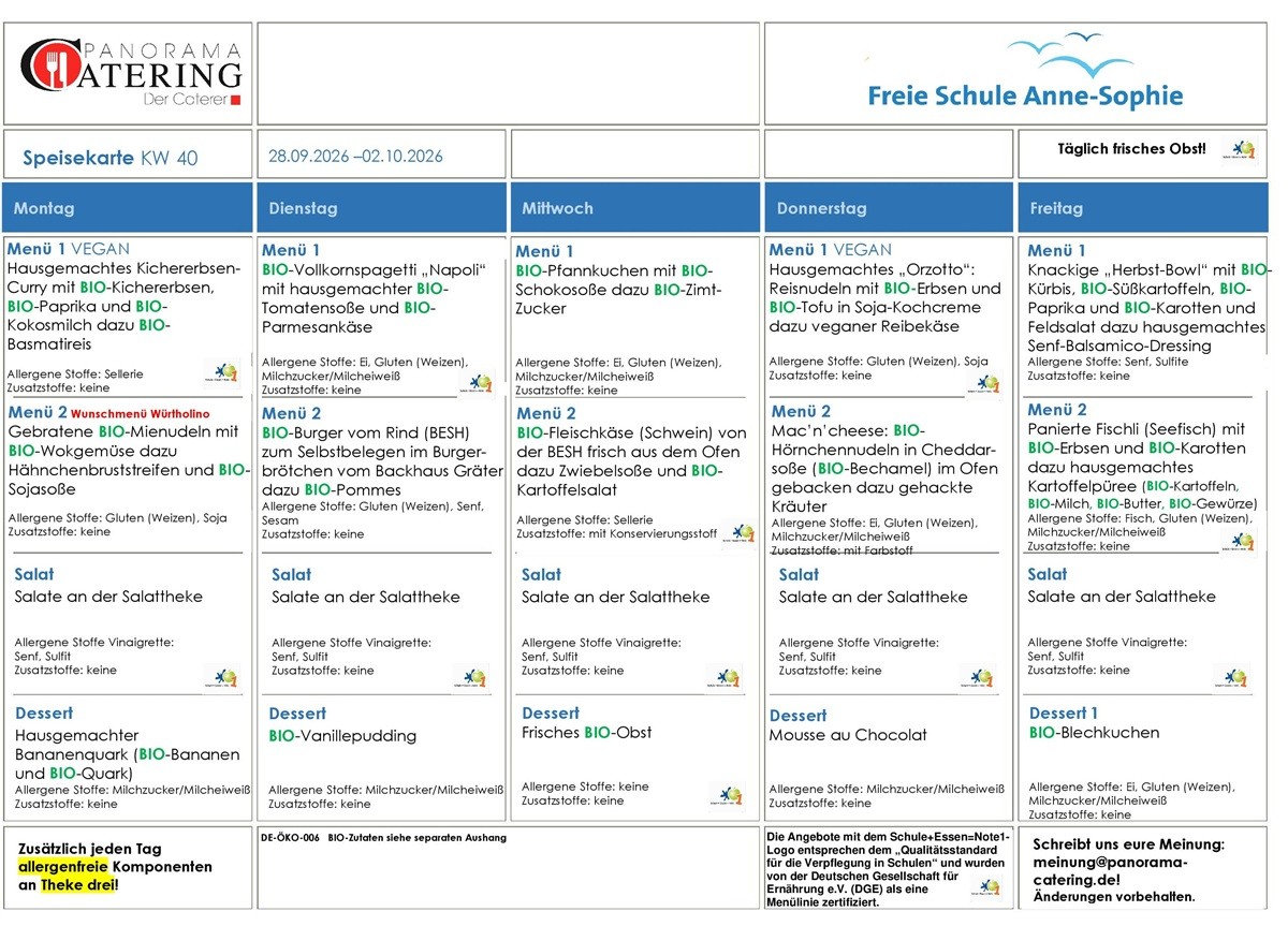 Speiseplan
